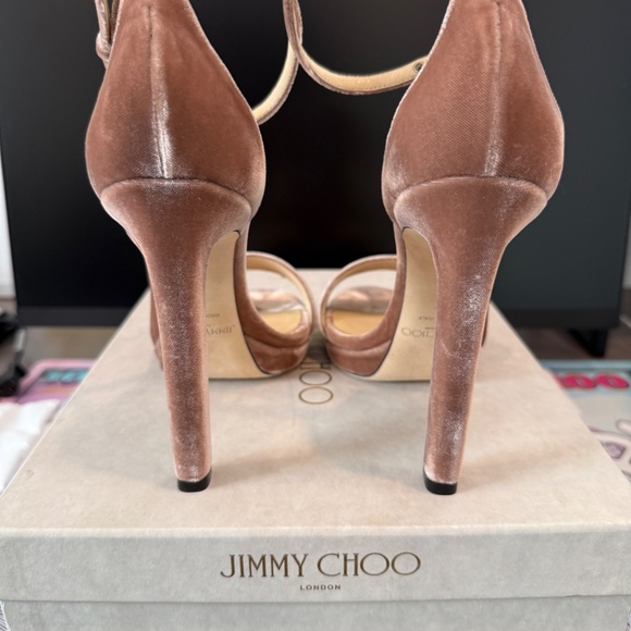 Jimmy Choo Misty Dusty Rose BRAND NEW - Size 7 - 4.5" Heel Platform COMFORTABLE - Picture 5 of 9
